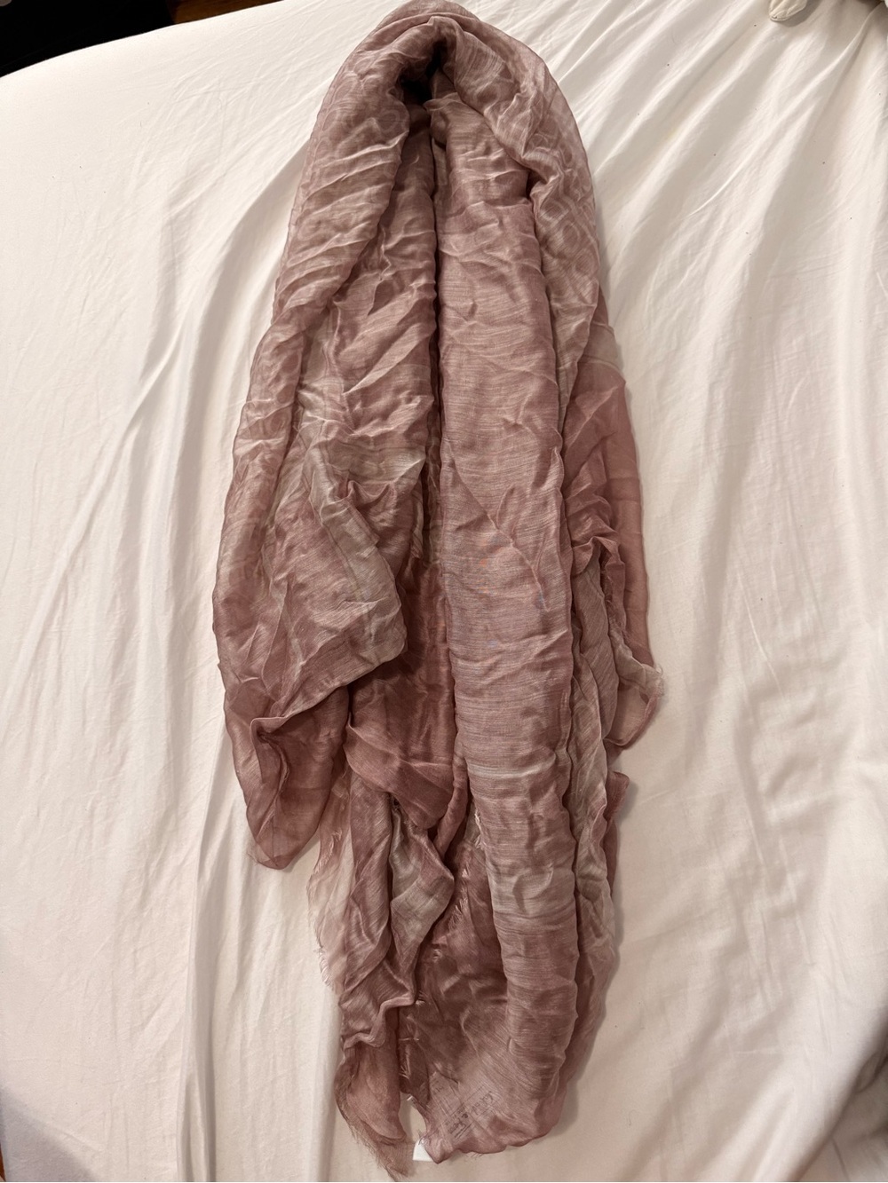 Ferragamo Soft Dusty Rose Decorative Throw Scarf - Lightweight Home Accent